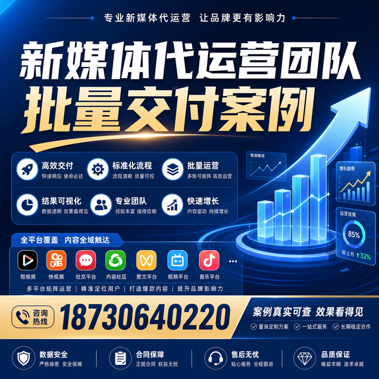 陕西代运营公司多客户账号批量高效交付案例
